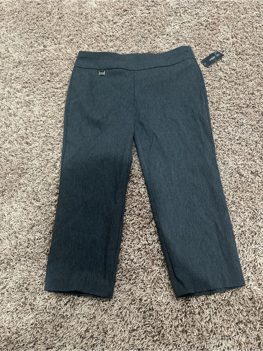 NWT WOMEN’S Alfani Dark Gray Cropped Dress Pants